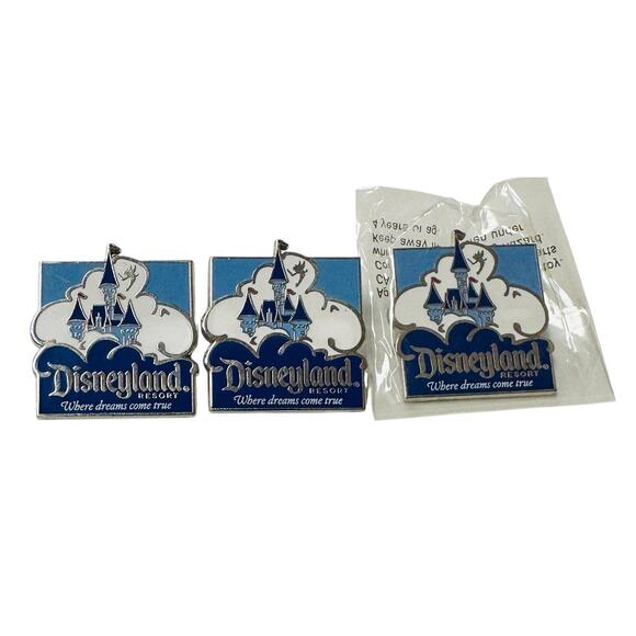 3-Disneyland Resort Trading Pin Walt Disney Travel Castle Where Dreams Come True - Picture 1 of 3